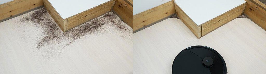 „Roborock Q8 Max Pro Plus“: kampų valymas