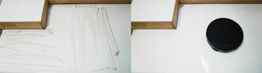 „Roborock Saros 10R“ (įmontuojama versija): grindų valymas