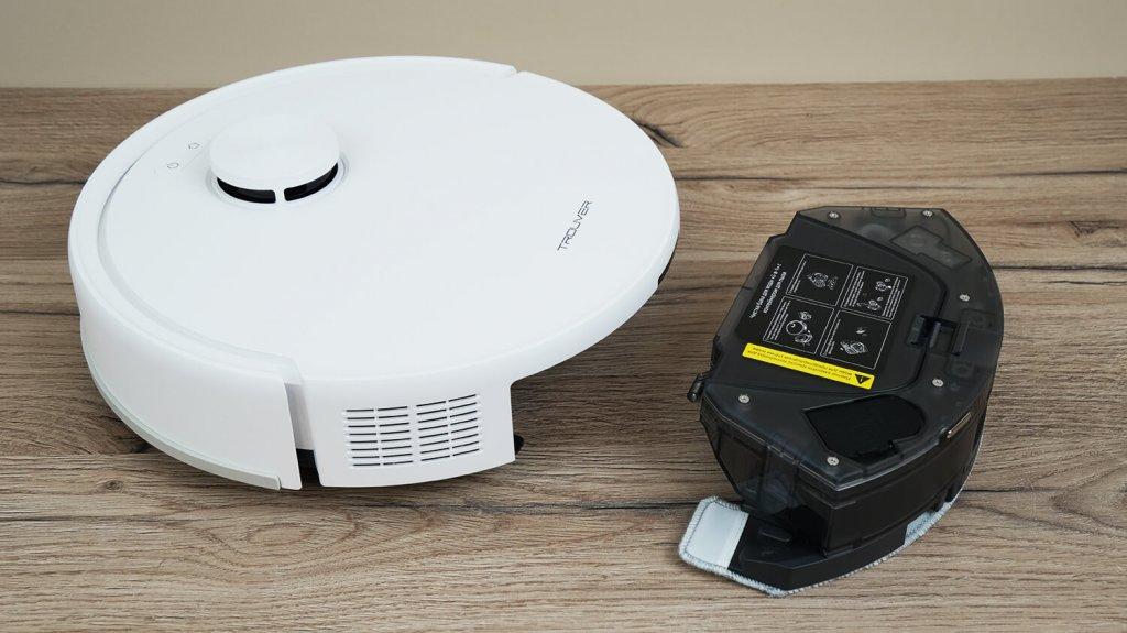 TROUVER E20s Pro Plus: Dulkių dėžės vieta