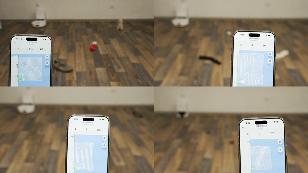 TROUVER E20s Pro Plus: objektų vengimas tamsoje