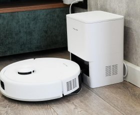 TROUVER E20s Pro Plus: 13 000 Pa, savaiminio išsivalymo, šepečių apsauga nuo plaukų