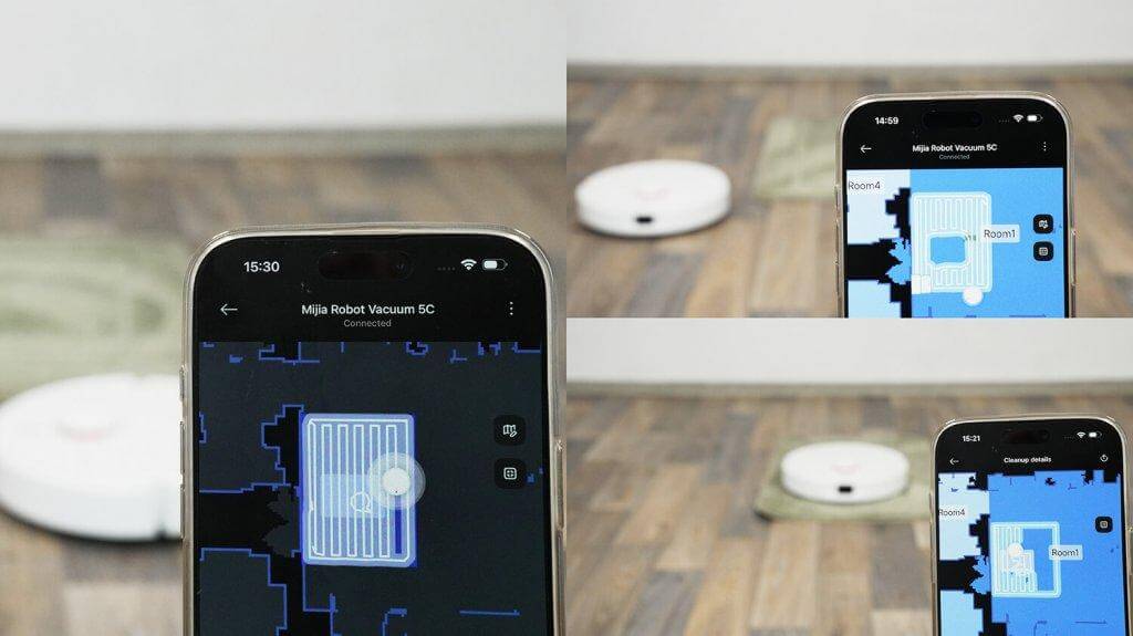 „Xiaomi Mijia 5C“: šlapias valymas ir kilimai
